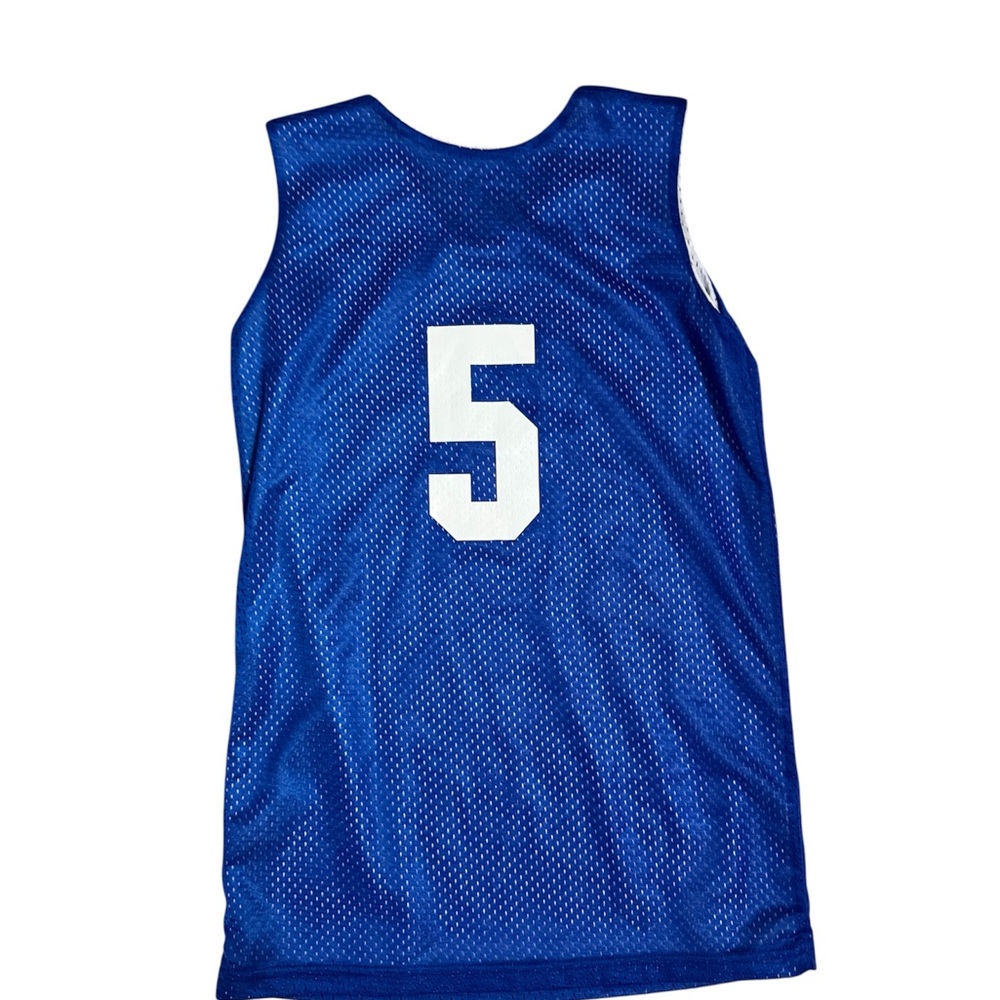 Blue Mesh Athletic Jersey - Picture 2 of 3